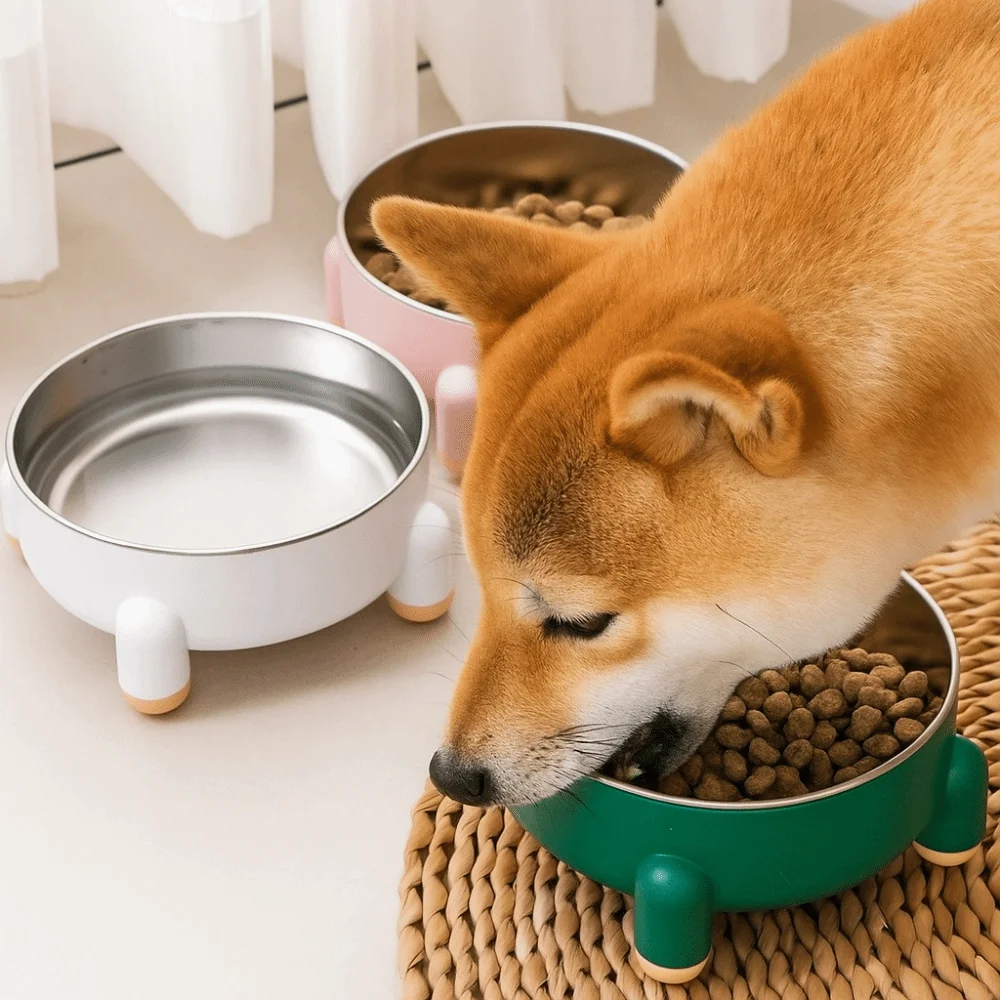Non Slip Base Pet Food Bowl Spill Resistant Rust Proof Cat Stainless Steel Bowl High Foot Neck Protection Dog Water Bowl Indoor
Non Slip Base Pet Food Bowl Spill Resistant Rust Proof Cat Stainless Steel Bowl High Foot Neck Protection Dog Water Bowl Indoor