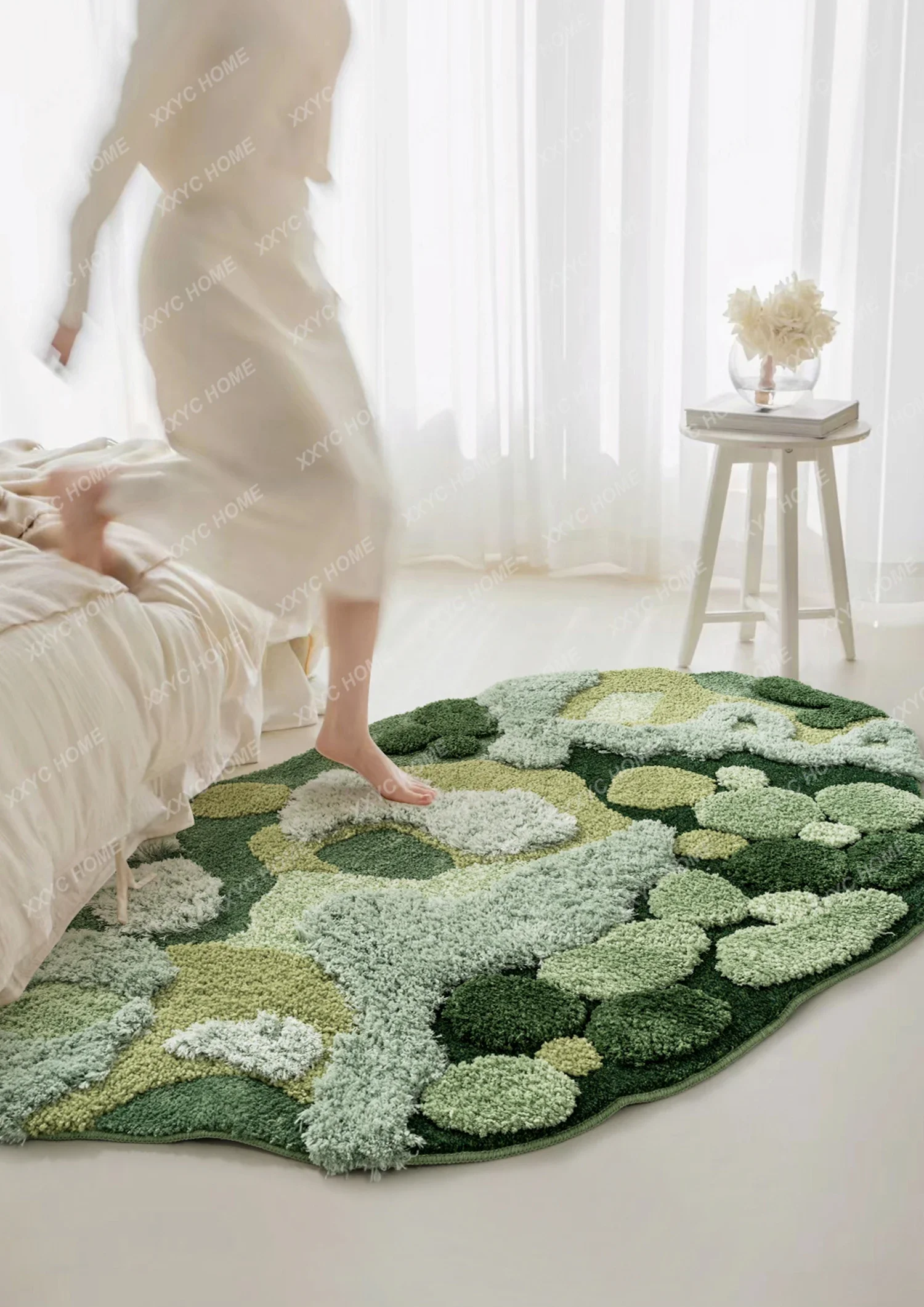 A Art Garden Carpet Bedroom Special-shaped irregular, simple bedside blanket, new floor mat
A Art Garden Carpet Bedroom Special-shaped irregular, simple bedside blanket, new floor mat