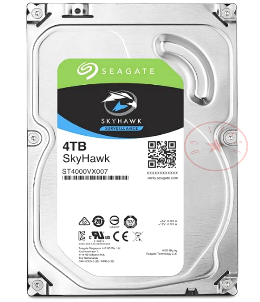 Seagate SkyHawk ST4000VX007 4 ТБ, 6 Гбит/с, 64 МБ, 3,5 дюйма, внутренний жесткий диск для ПК SATA
Seagate SkyHawk ST4000VX007 4 ТБ, 6 Гбит/с, 64 МБ, 3,5 дюйма, внутренний жесткий диск для ПК SATA