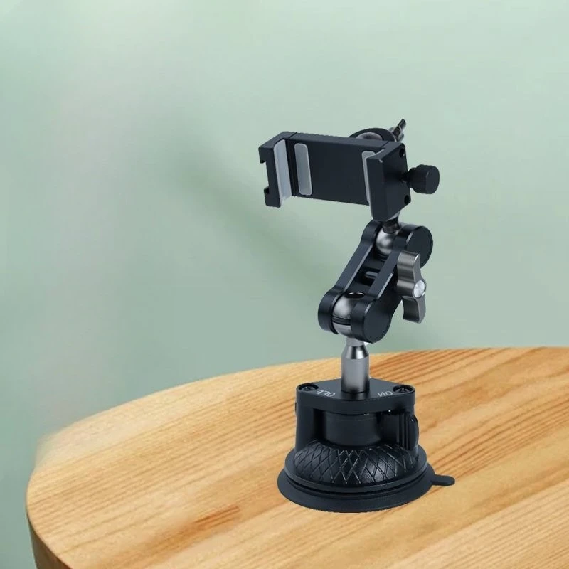 Car mobile phone shooting bracket, suction cup type all-aluminum alloy anti-shake stabilizer
Car mobile phone shooting bracket, suction cup type all-aluminum alloy anti-shake stabilizer