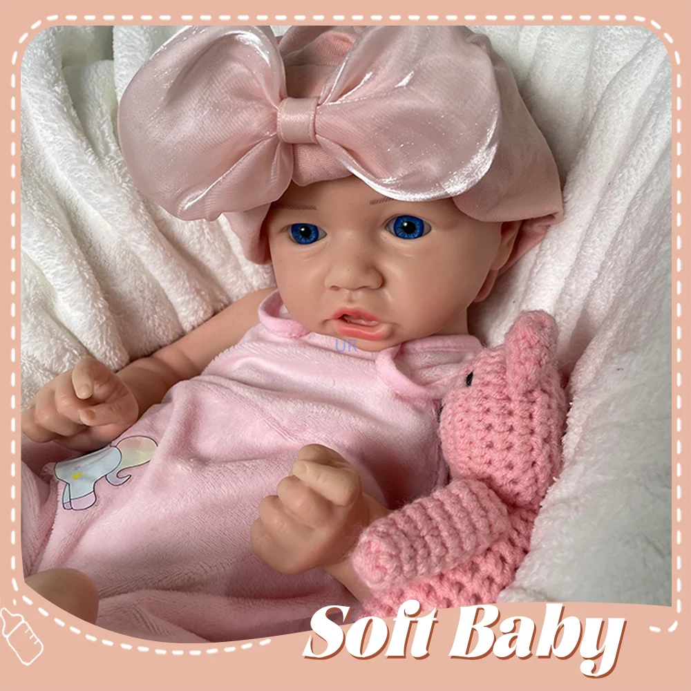 17Inch Full Silicone Reborn Girl Bebe With Waterproof Painted Skin Newborn Baby Doll Lifelike Muñeca Reborn Kids Gift Blue Eyes
17Inch Full Silicone Reborn Girl Bebe With Waterproof Painted Skin Newborn Baby Doll Lifelike Muñeca Reborn Kids Gift Blue Eyes