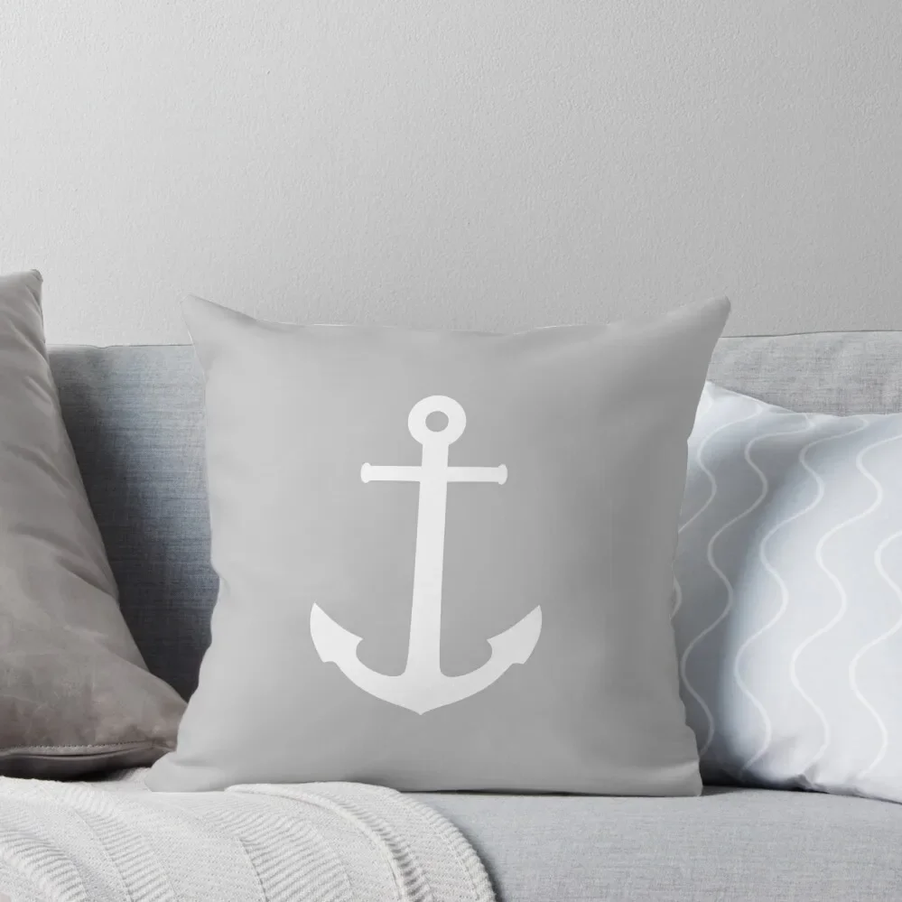 White Anchor On Silver Gray Throw Pillow pillow pillowcase Marble Cushion Cover Christmas Pillows
White Anchor On Silver Gray Throw Pillow pillow pillowcase Marble Cushion Cover Christmas Pillows