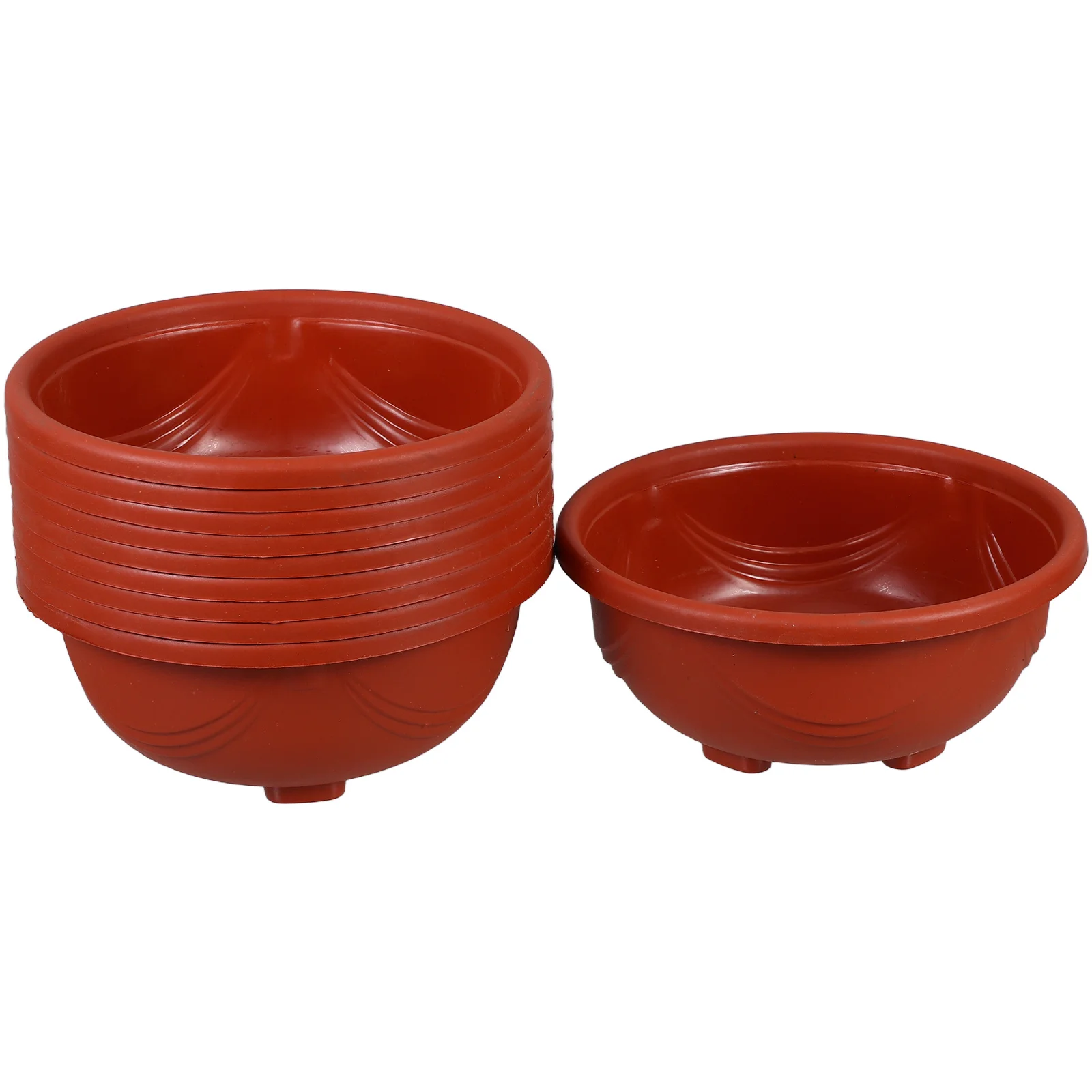 10 Pcs Lightweight PP Planters for with Drainage Holes Hanging Nursery Containers Plastic Flower Pots
10 Pcs Lightweight PP Planters for with Drainage Holes Hanging Nursery Containers Plastic Flower Pots
