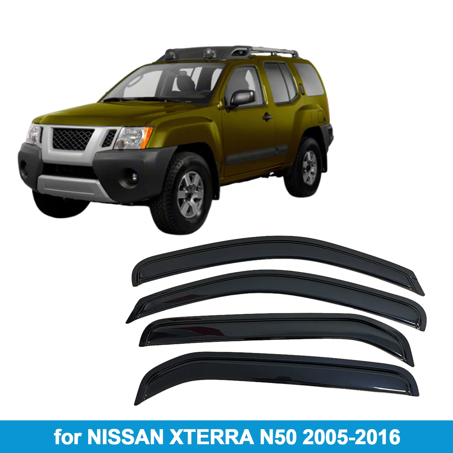 Оконный козырек для NISSAN XTERRA N50 2005-2016, защита от дождя, боковой дефлектор, защита от атмосферных воздействий, лента для наружного крепления
Оконный козырек для NISSAN XTERRA N50 2005-2016, защита от дождя, боковой дефлектор, защита от атмосферных воздействий, лента для наружного крепления
