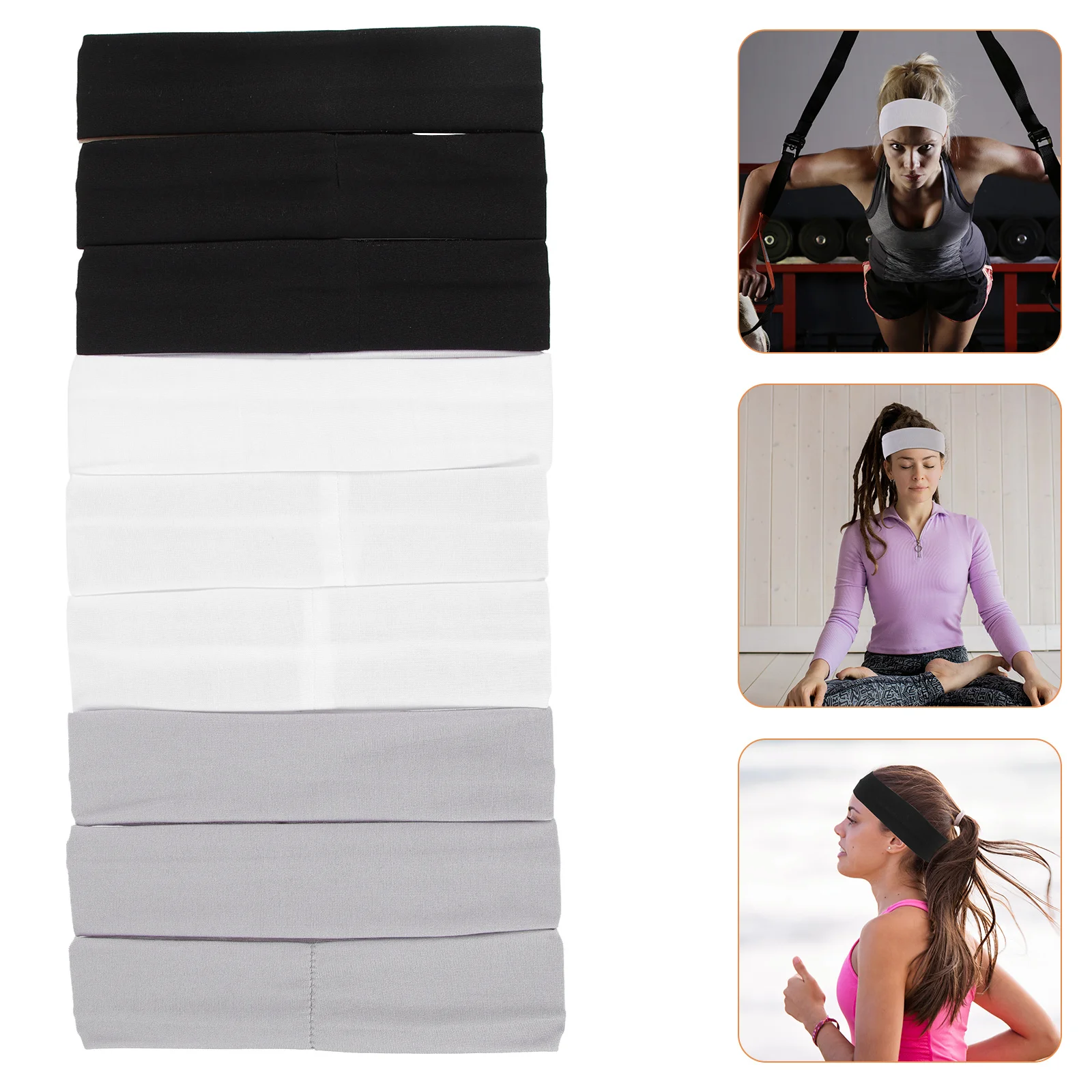 9Pcs Elastic Sports Headbands Breathable Sweatbands for Women Multi-Function Hair Bands Running Yoga Fitness Portable Sweat Band
9Pcs Elastic Sports Headbands Breathable Sweatbands for Women Multi-Function Hair Bands Running Yoga Fitness Portable Sweat Band