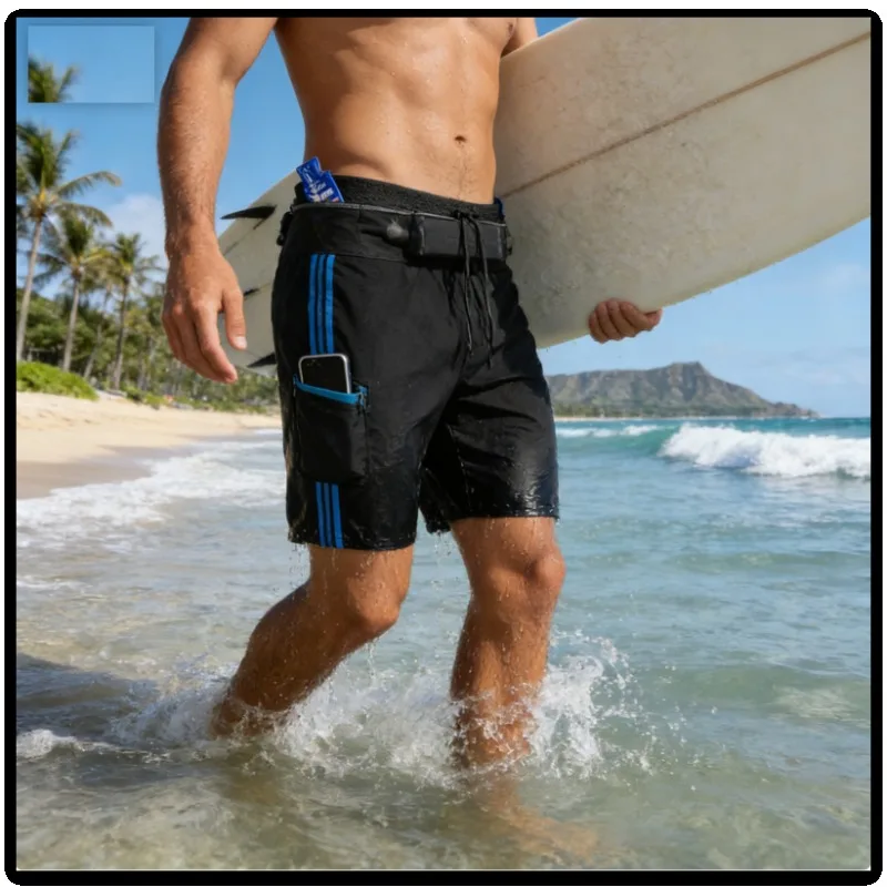 Mens Quick Dry Marathon Running Shorts with Waist Pocket Front Back Zipper Pouch Water-soluble Training Shorts
Mens Quick Dry Marathon Running Shorts with Waist Pocket Front Back Zipper Pouch Water-soluble Training Shorts