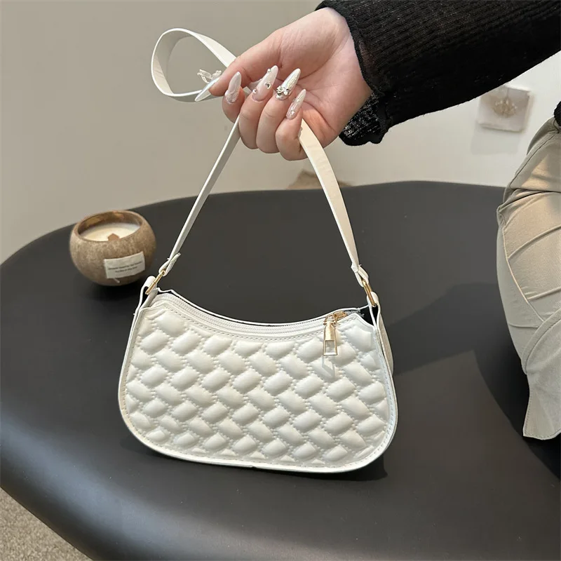 Solid Plaid Print Handbags for Women Sofy Pu Leather Casual Small Handle Pack Female Summer Versatile Single Shoulder Bags
Solid Plaid Print Handbags for Women Sofy Pu Leather Casual Small Handle Pack Female Summer Versatile Single Shoulder Bags