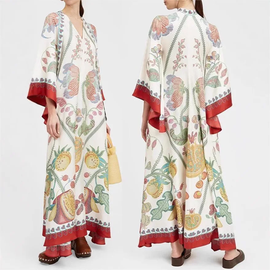 Woman Clothes Printed Flared Dress Elegant Commuter Loose Long Dress Ethnic Dress Bohemian Dress African Dress
Woman Clothes Printed Flared Dress Elegant Commuter Loose Long Dress Ethnic Dress Bohemian Dress African Dress