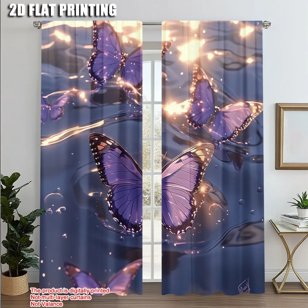 2pcs, Curtains&Drapes 2D print Butterfly Reflection Water Scene Versatile Polyester Fabric (without rod) Gifts Use for Bedroom,
2pcs, Curtains&Drapes 2D print Butterfly Reflection Water Scene Versatile Polyester Fabric (without rod) Gifts Use for Bedroom,