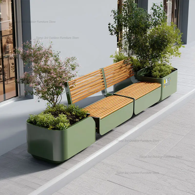 Italian Minimalist Iron Art Flower Box Seat Bench Nordic Commercial Park Rest Bench Outdoor Furniture Muebles Jardín FYSS
Italian Minimalist Iron Art Flower Box Seat Bench Nordic Commercial Park Rest Bench Outdoor Furniture Muebles Jardín FYSS