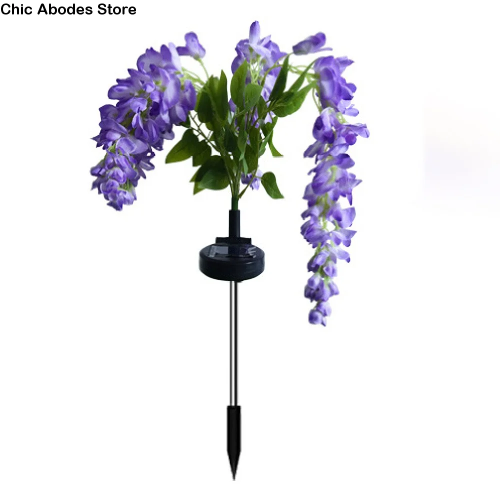 Realistic Solar Wisteria Flower Lamp Waterproof Cordless Garden Floor Lamp Ground Mounted Artificial Garden Solar Lights
Realistic Solar Wisteria Flower Lamp Waterproof Cordless Garden Floor Lamp Ground Mounted Artificial Garden Solar Lights