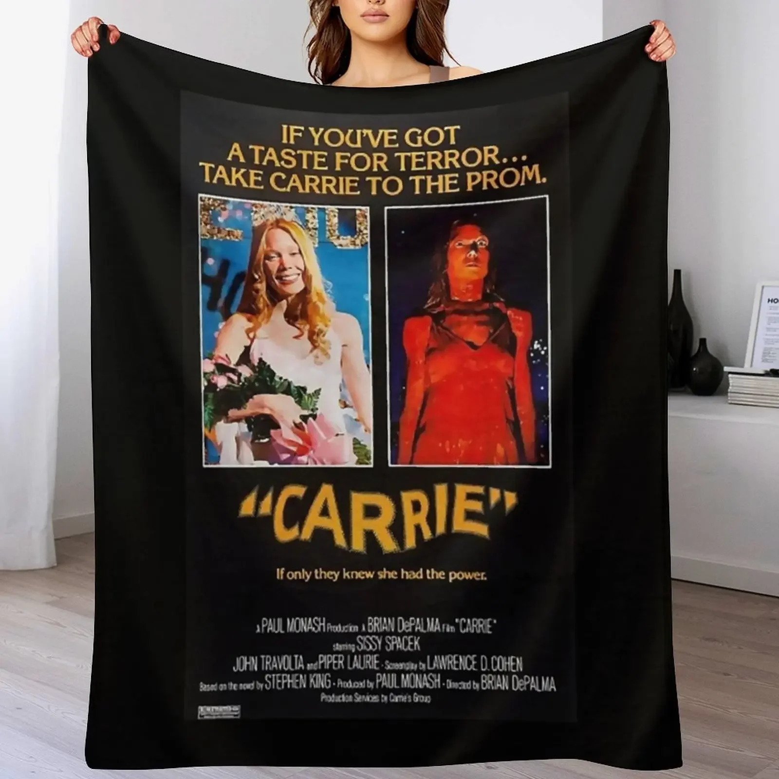 carrie movie (1976) Throw Blanket Blankets For Bed Luxury Designer Custom Quilt Blankets
carrie movie (1976) Throw Blanket Blankets For Bed Luxury Designer Custom Quilt Blankets
