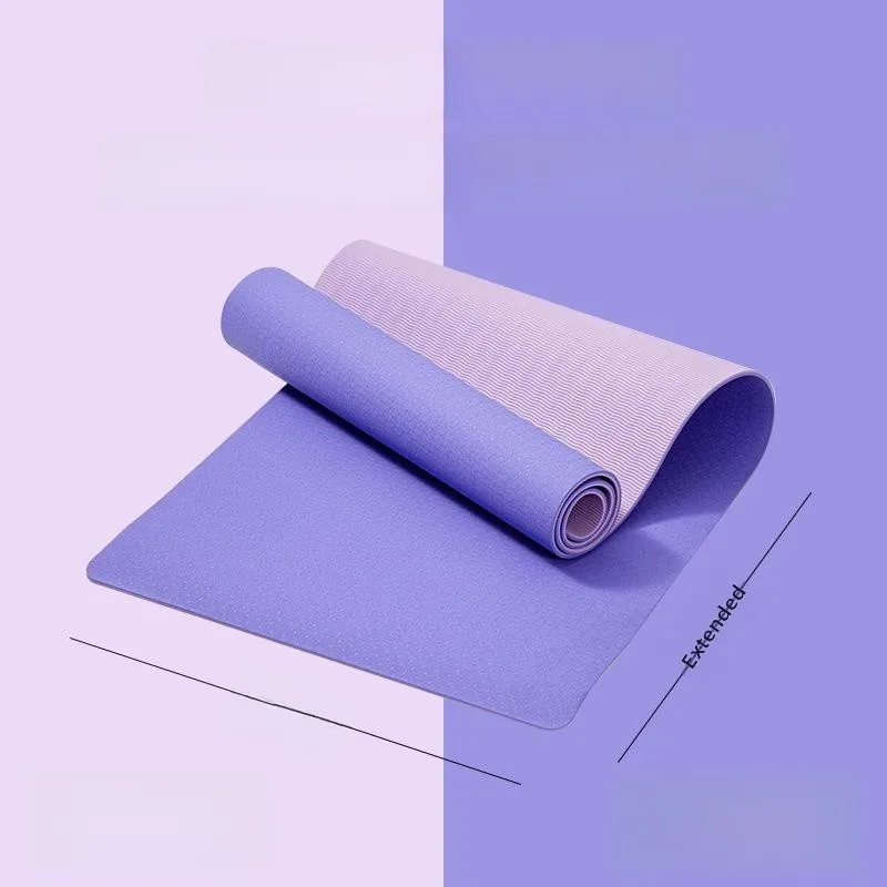 Thickened TPE Yoga Mat Double-Sided Anti-Slip Fitness Mat Dance Shock Absorption Soundproof Single-Color Sports Mat
Thickened TPE Yoga Mat Double-Sided Anti-Slip Fitness Mat Dance Shock Absorption Soundproof Single-Color Sports Mat