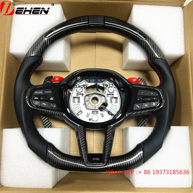LED Car Steering Wheel Carbon Fiber Perforated Leather For Toyota Supra GR A90 A91 MKV MK5 MK4 2019-2026 Racing Sport Wheel
LED Car Steering Wheel Carbon Fiber Perforated Leather For Toyota Supra GR A90 A91 MKV MK5 MK4 2019-2026 Racing Sport Wheel