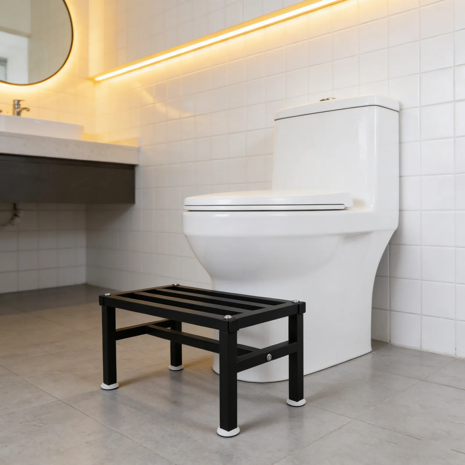 Non-Slip Toilet Foot Stool for Seniors Squat Bathroom Shower Tub Stool Space Saving Portable Lightweight Footrest
Non-Slip Toilet Foot Stool for Seniors Squat Bathroom Shower Tub Stool Space Saving Portable Lightweight Footrest