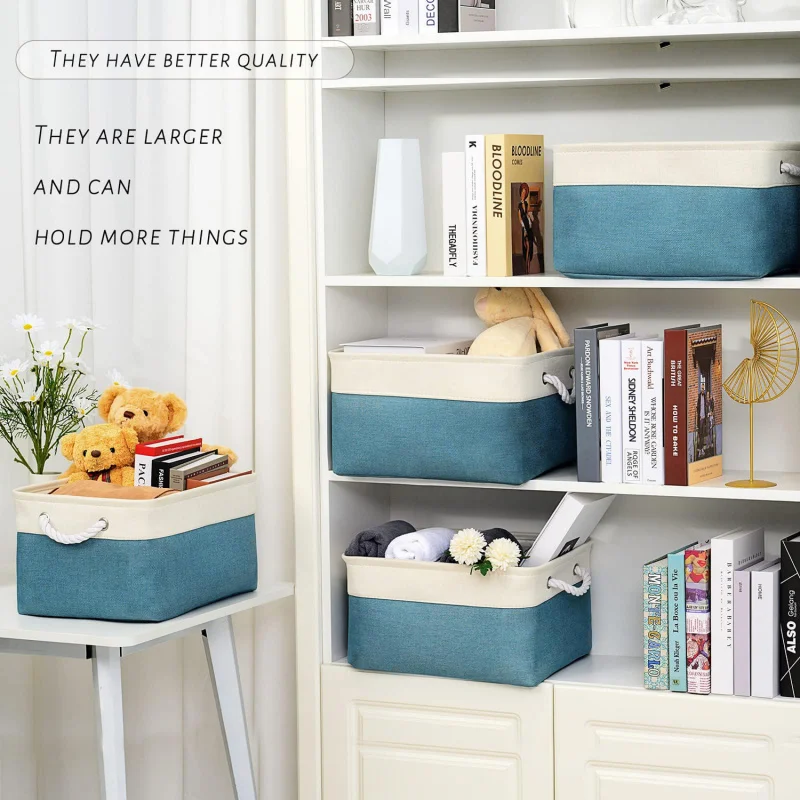 2PCS Fabric Storage Cubes Collapsible Cloth Bins for Shelves Closet Toy Book Kids Organization Home Office Foldable Linen Basket
2PCS Fabric Storage Cubes Collapsible Cloth Bins for Shelves Closet Toy Book Kids Organization Home Office Foldable Linen Basket