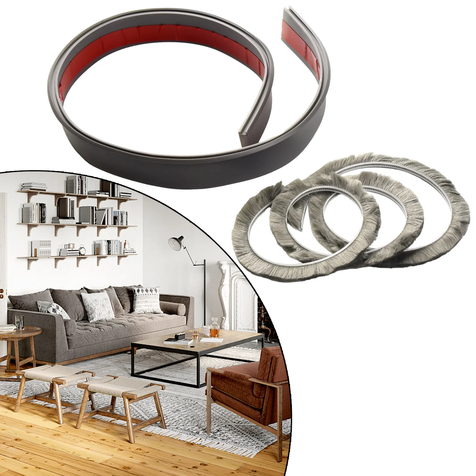 100*5.3CM Door Bottom Brush Seal Strip Insectproof Soundproof Door Bottom Seal Strip Door Sweep Seals Soft Brush Hardware TPE
100*5.3CM Door Bottom Brush Seal Strip Insectproof Soundproof Door Bottom Seal Strip Door Sweep Seals Soft Brush Hardware TPE