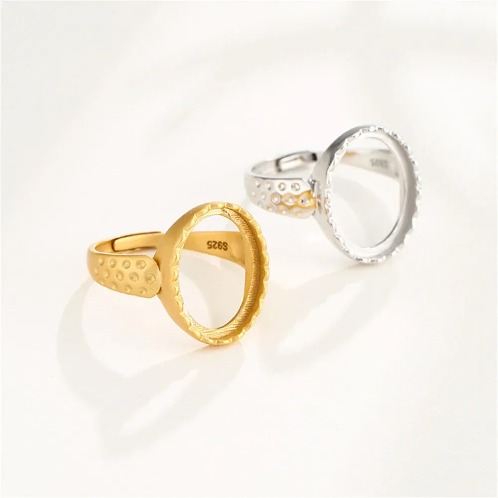 Ring Setting for 12x16mm Oval Cabochons Gold Plated 925 Silver Ring Base Adjustable Ring Blank RB083S
Ring Setting for 12x16mm Oval Cabochons Gold Plated 925 Silver Ring Base Adjustable Ring Blank RB083S