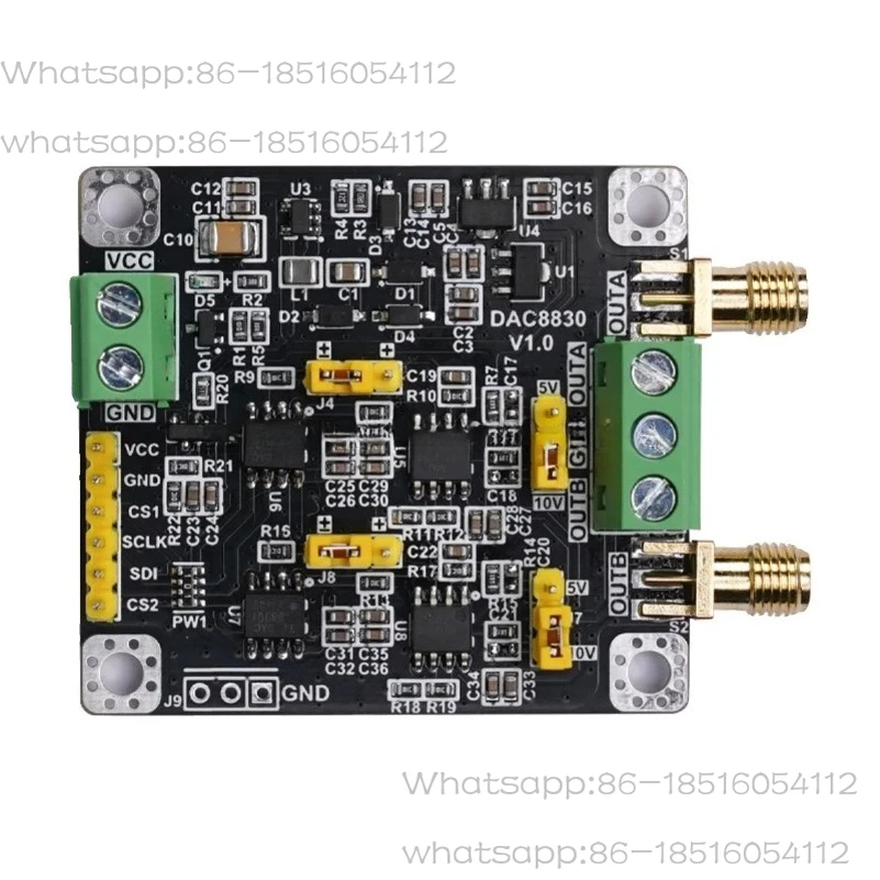 DAC8830 Module Dual Channel Two Channel 16 Bit Analog-to-digital Converter DAC Module 0-5V 0-10V+-10V
DAC8830 Module Dual Channel Two Channel 16 Bit Analog-to-digital Converter DAC Module 0-5V 0-10V+-10V