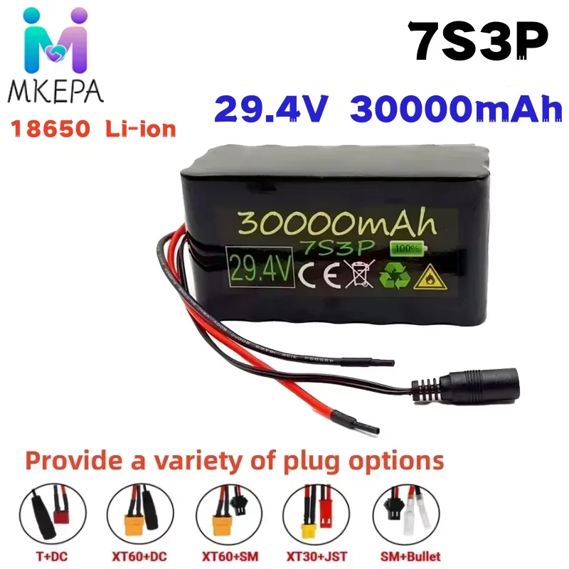 24V 30000mAh 7S3P 18650 Lithium Battery 29.4V Lithium Wheelchair Battery 7s3p 18650 Li ion Battery Pack 24v for Electric Bicycle
24V 30000mAh 7S3P 18650 Lithium Battery 29.4V Lithium Wheelchair Battery 7s3p 18650 Li ion Battery Pack 24v for Electric Bicycle