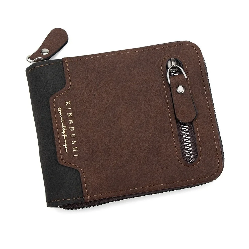Retro Multi-position Men's Short Wallet Large Capacity Thin PU Leather Coin Purse Multi-function Zipper Card Holder Outdoor
Retro Multi-position Men's Short Wallet Large Capacity Thin PU Leather Coin Purse Multi-function Zipper Card Holder Outdoor