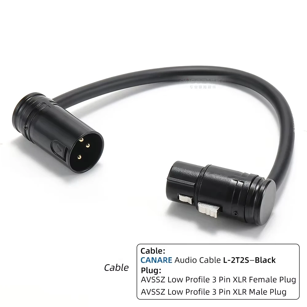 AVSSZ 3 Pin XLR Connector Cable Right Angle L Shape Plug Microphone Mixer Amp Professional Audio Line Male to Female Low profil
AVSSZ 3 Pin XLR Connector Cable Right Angle L Shape Plug Microphone Mixer Amp Professional Audio Line Male to Female Low profil