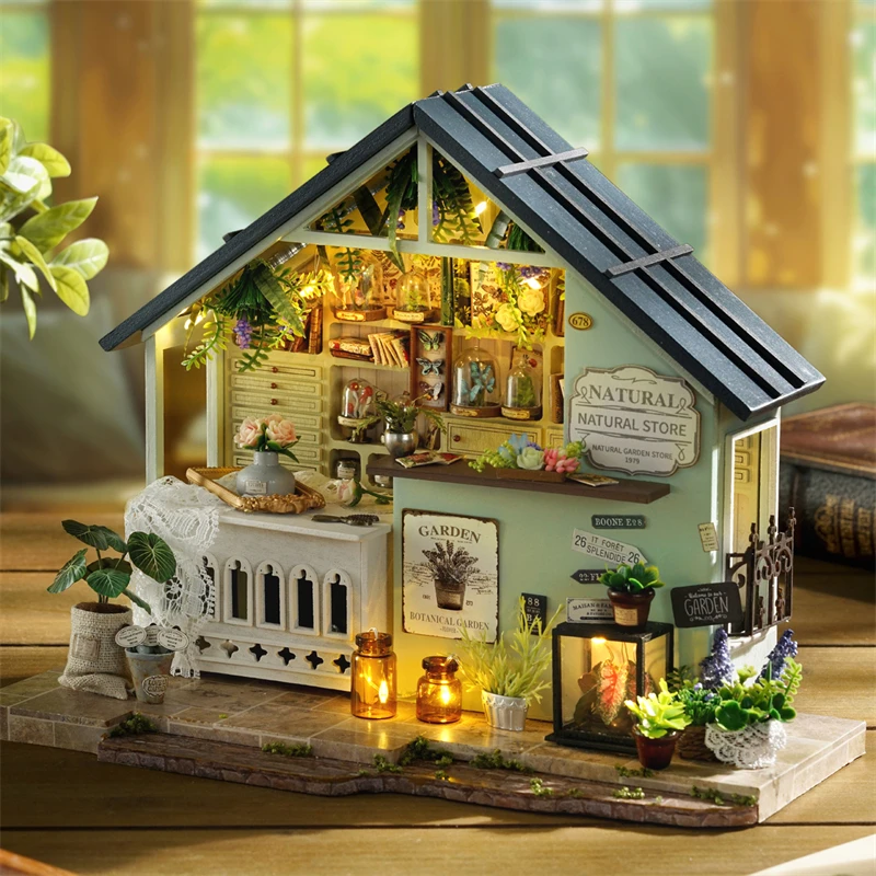 DIY Wooden Plants Studio Cottage Figurines Miniatures Kits Assembled Houses Casa for Friends Birthday Gifts Home Decor Crafts
DIY Wooden Plants Studio Cottage Figurines Miniatures Kits Assembled Houses Casa for Friends Birthday Gifts Home Decor Crafts