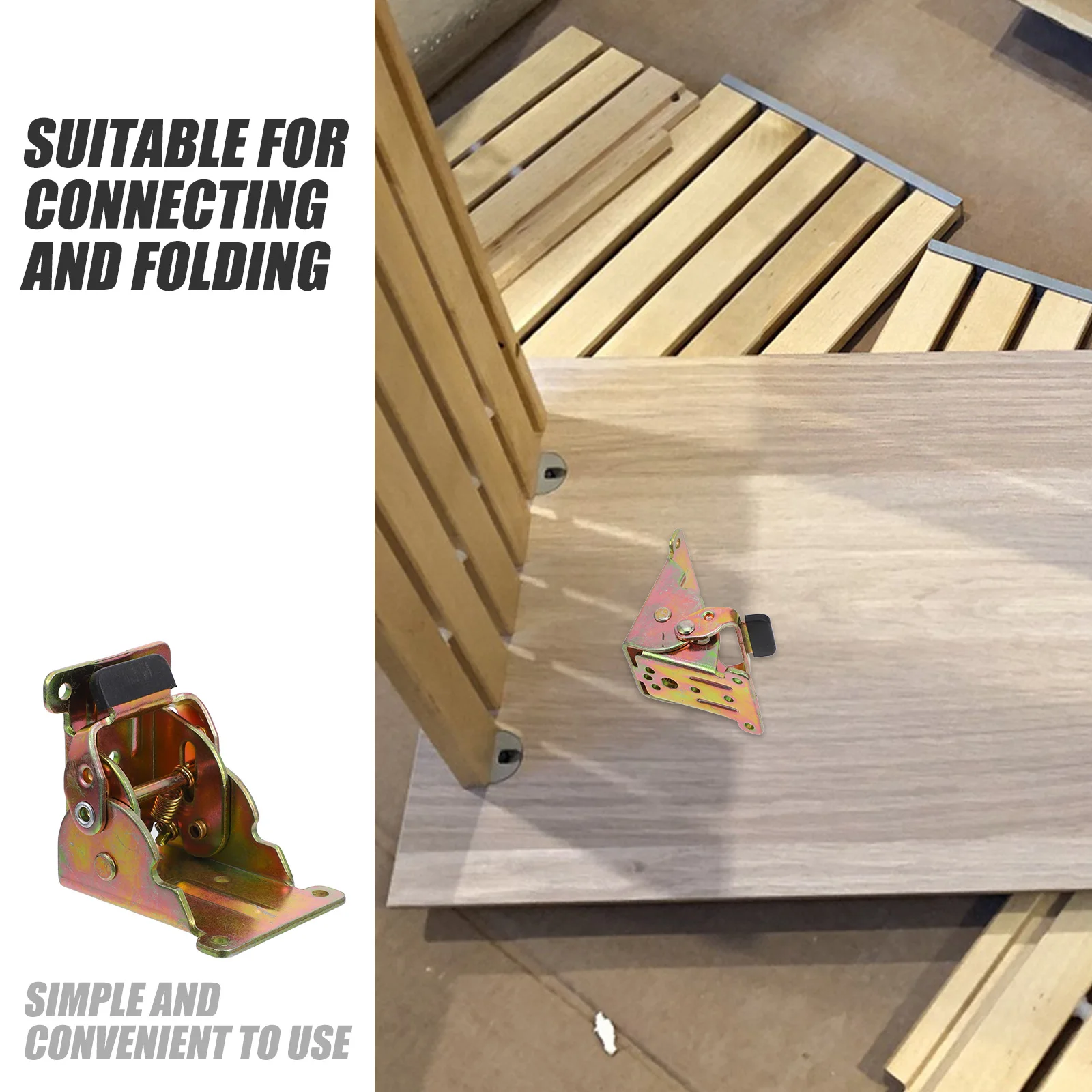 4Pcs Invisible Self Locking Folding Hinge Heavy Duty 90 Degree Positioning Table Leg Hinge Folding Shelf Hardware for Furniture
4Pcs Invisible Self Locking Folding Hinge Heavy Duty 90 Degree Positioning Table Leg Hinge Folding Shelf Hardware for Furniture