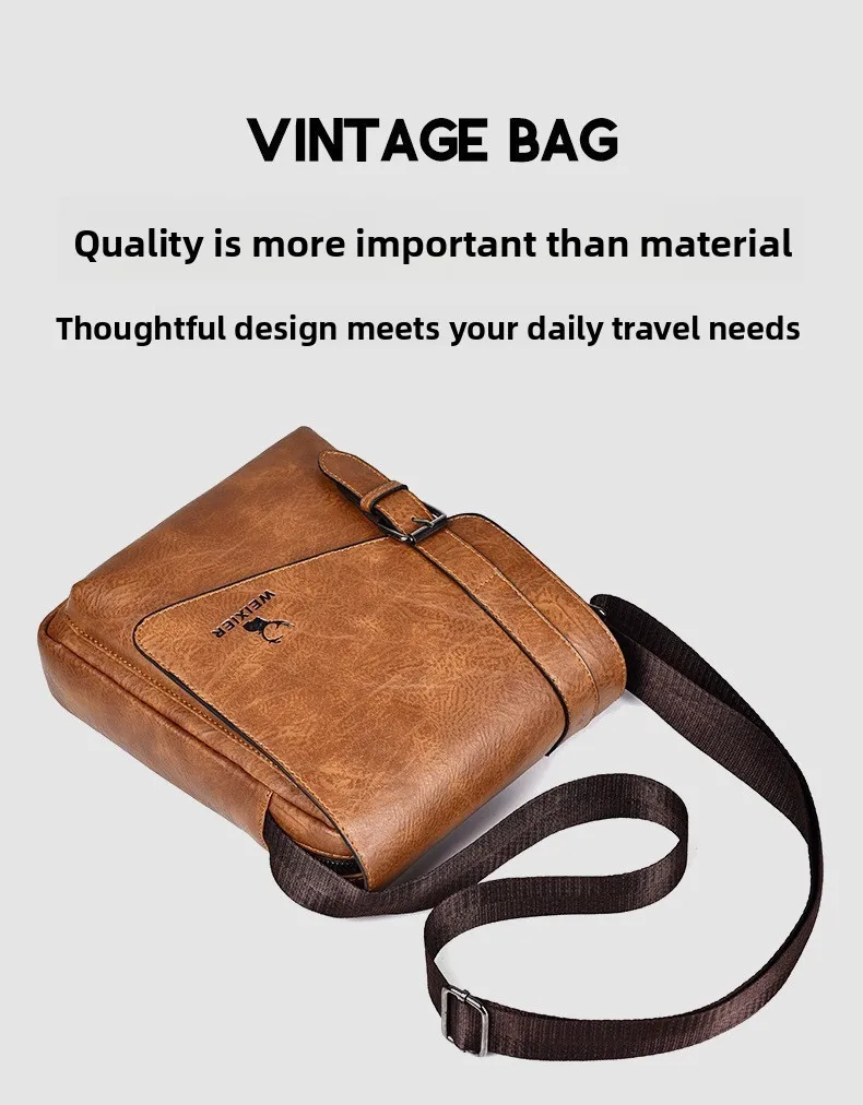 Men's Retro Casual Crossbody Bag Large Capacity Tote Bag Versatile Diagonal Hanging Bag Japanese Style Single Shoulder Bag Men's Retro Casual Crossbody Bag Large Capacity Tote Bag Versatile Diagonal Hanging Bag Japanese Style Single Shoulder Bag