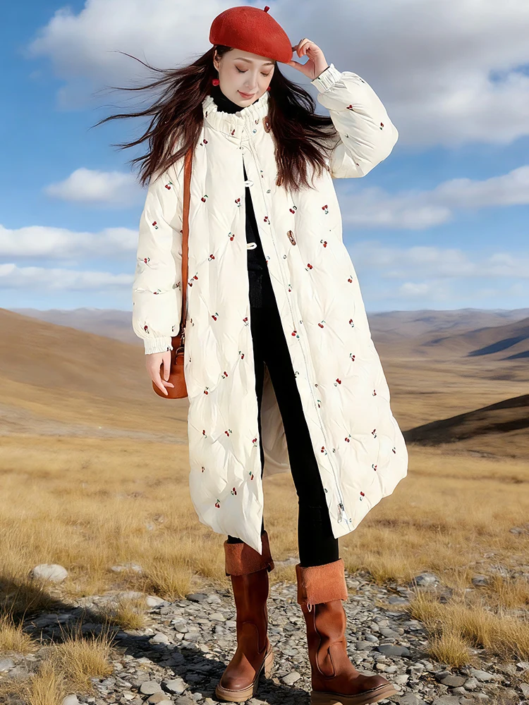 Ретро-куртка женская зимняя с вышивкой вишней, теплая, точная посадка, для повседневной носки, прямой крой
Ретро-куртка женская зимняя с вышивкой вишней, теплая, точная посадка, для повседневной носки, прямой крой