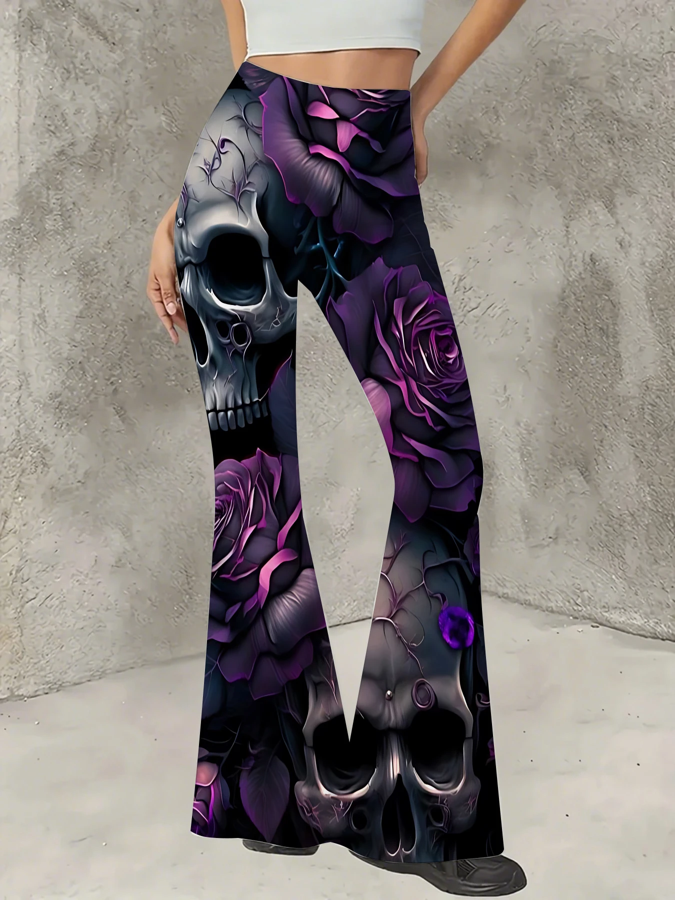 Women's All-Over Print Flared Leggings Stretchy High Waist Bell Bottom Pants
Women's All-Over Print Flared Leggings Stretchy High Waist Bell Bottom Pants