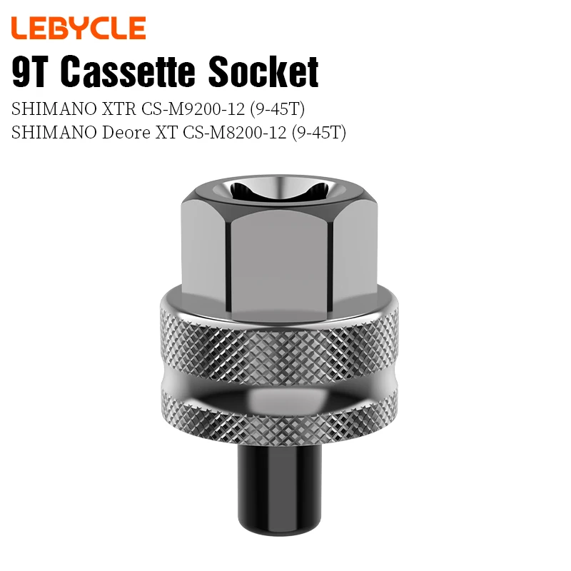 LEBYCLE Bicycle 9T Flywheel Remove Socket Tool Bike Cassette Socket Tool For Shimano M9200 M8200 12 Speed Flywheel Removal Tool
LEBYCLE Bicycle 9T Flywheel Remove Socket Tool Bike Cassette Socket Tool For Shimano M9200 M8200 12 Speed Flywheel Removal Tool