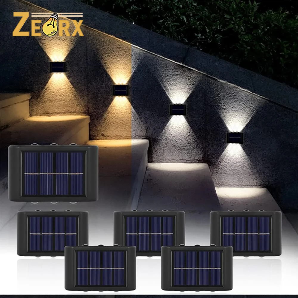 LED Solar Lights Up and Down, 4-16 LEDs Wall Mounted IP65 Waterproof Solar Fence Security Flood Light for Yard Warehouse Garage
LED Solar Lights Up and Down, 4-16 LEDs Wall Mounted IP65 Waterproof Solar Fence Security Flood Light for Yard Warehouse Garage