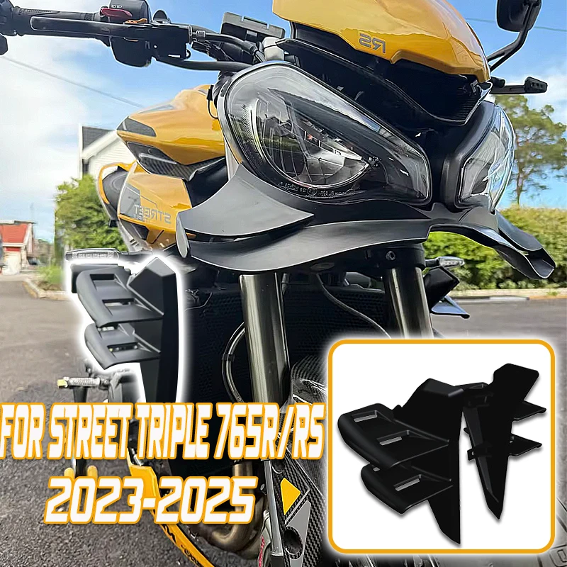 For Triumph Street Triple 765 RS 2023-2025 Front spoiler Lower spoiler flank 765R 765RS Side Wing Side spoiler FRONTAL SPOILERS
For Triumph Street Triple 765 RS 2023-2025 Front spoiler Lower spoiler flank 765R 765RS Side Wing Side spoiler FRONTAL SPOILERS