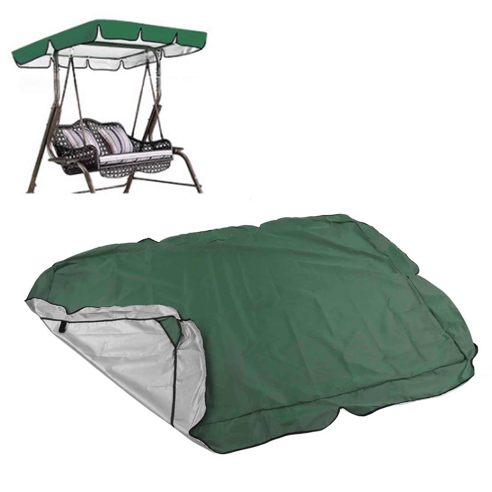 195x125x15cm Swing Canopy 210D Oxford Cover UV Waterproof Awning Universal Outdoor Garden Patio Replacement Top
195x125x15cm Swing Canopy 210D Oxford Cover UV Waterproof Awning Universal Outdoor Garden Patio Replacement Top