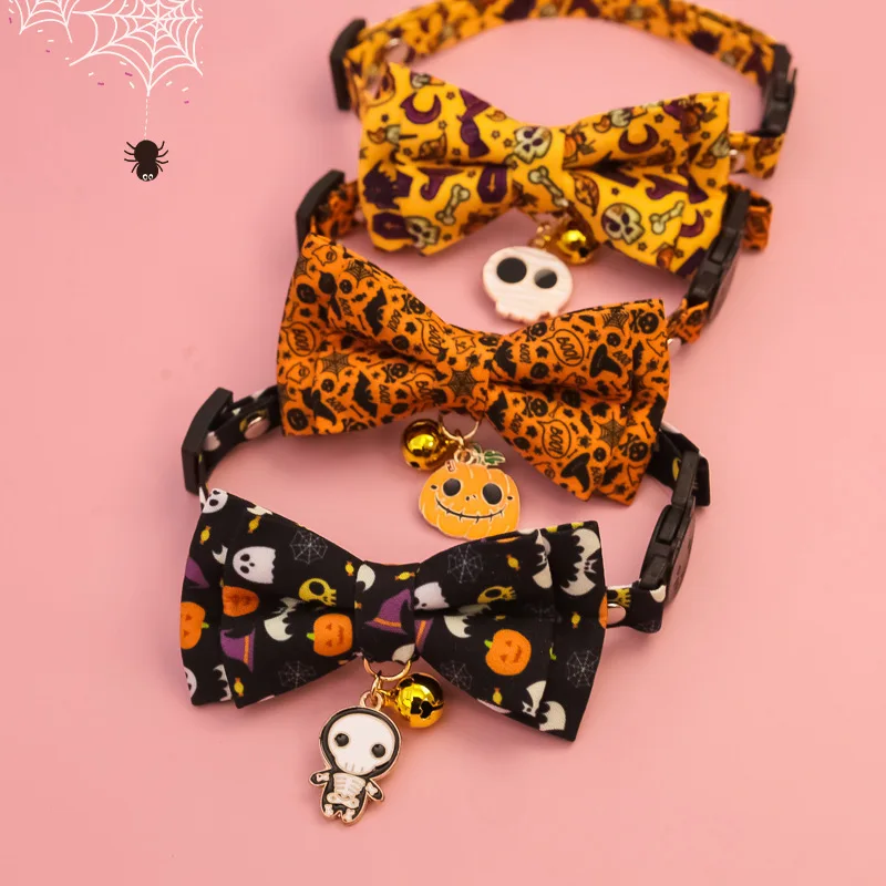 Halloween Bow, Pet Collar, Cat and Dog Safety Buckle, Adjustable Necklace, Decoration, Bow Tie, Bell
Halloween Bow, Pet Collar, Cat and Dog Safety Buckle, Adjustable Necklace, Decoration, Bow Tie, Bell