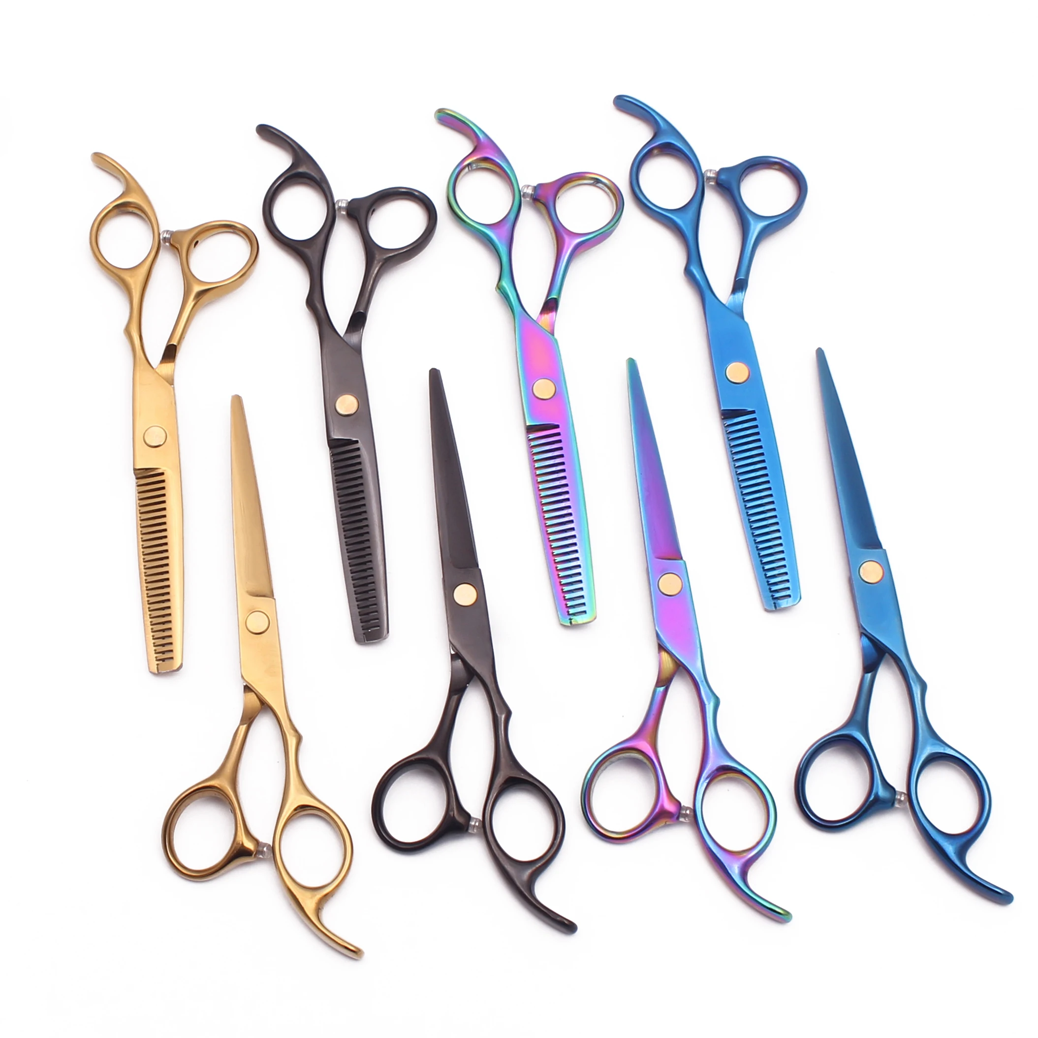 5.5'' 6.0'' Professional Hairdressing Scissors Cutting Thinning Shears Barber Human Hair & Dog Groomming Japan Steel C1005
5.5'' 6.0'' Professional Hairdressing Scissors Cutting Thinning Shears Barber Human Hair & Dog Groomming Japan Steel C1005