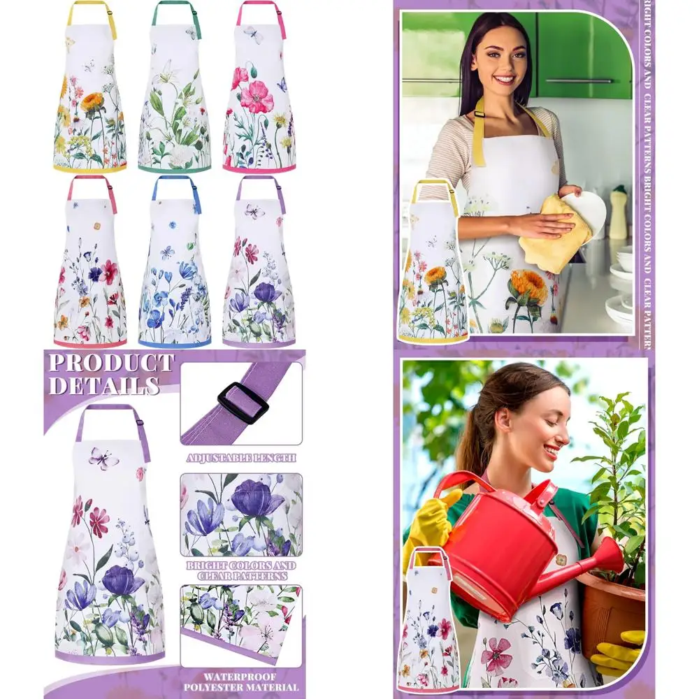 Бенкасир, кухонные фартуки из 6 предметов с карманами, женские весенне-летние праздничные фартуки
Бенкасир, кухонные фартуки из 6 предметов с карманами, женские весенне-летние праздничные фартуки