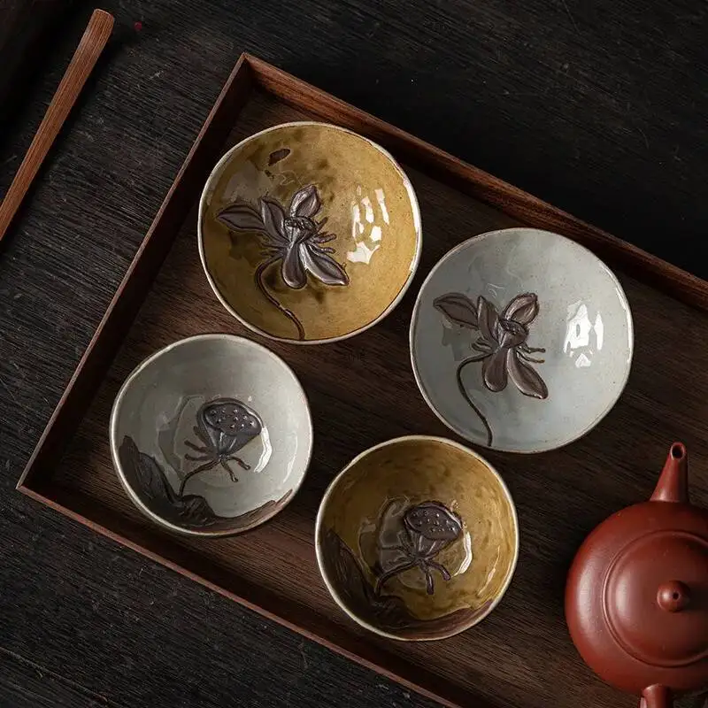 Japanese Gilded Iron Glaze Lotus Tea Cup Ceramic Kung Fu Tea Cup Tasting Cup Bowl Master Cup Single Cup
Japanese Gilded Iron Glaze Lotus Tea Cup Ceramic Kung Fu Tea Cup Tasting Cup Bowl Master Cup Single Cup