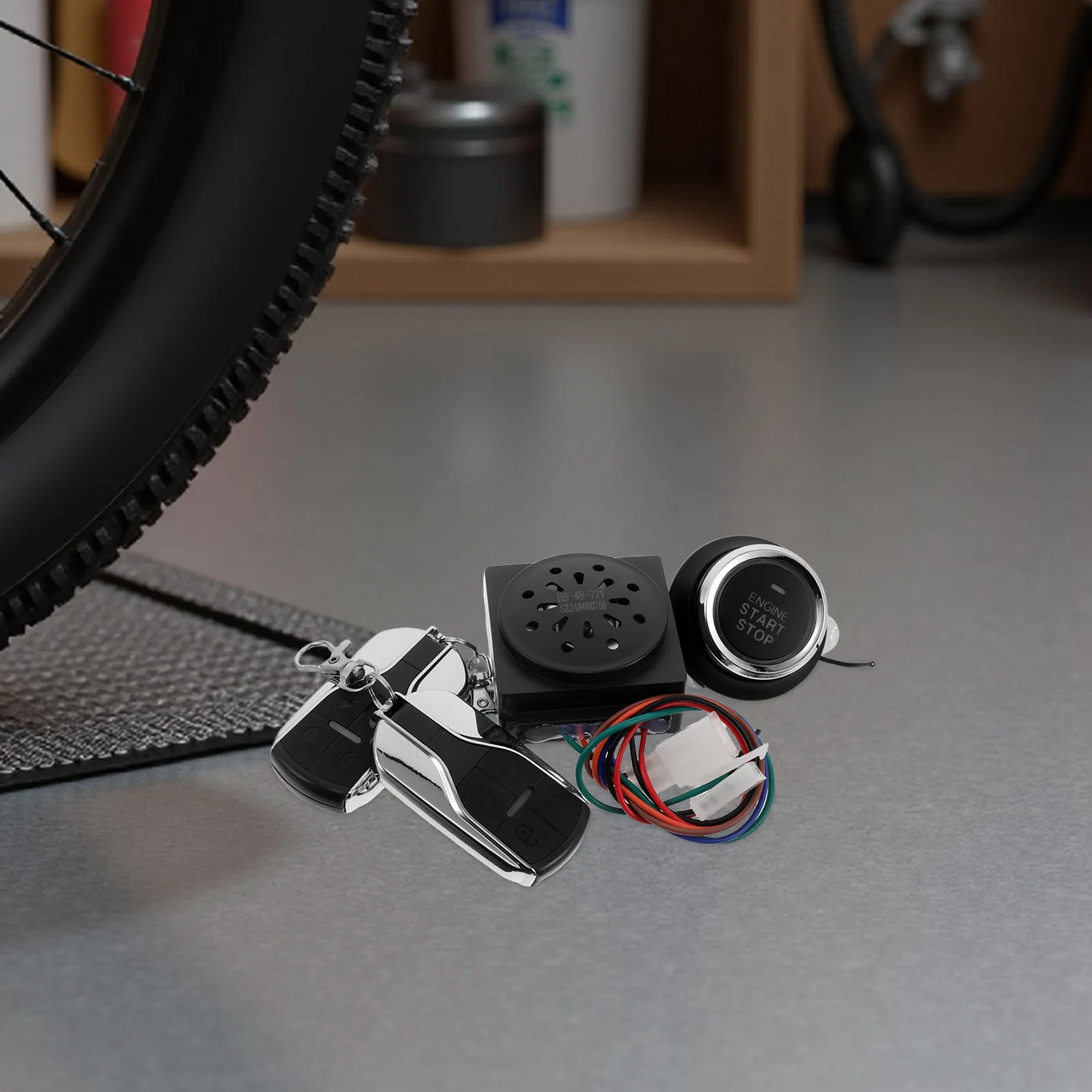 Electric Scooter Motorcycle Alarm System Remote Controller Kit Anti Theft Motorbike Lock Alarm Loud Horn LED Strobe Weather
Electric Scooter Motorcycle Alarm System Remote Controller Kit Anti Theft Motorbike Lock Alarm Loud Horn LED Strobe Weather