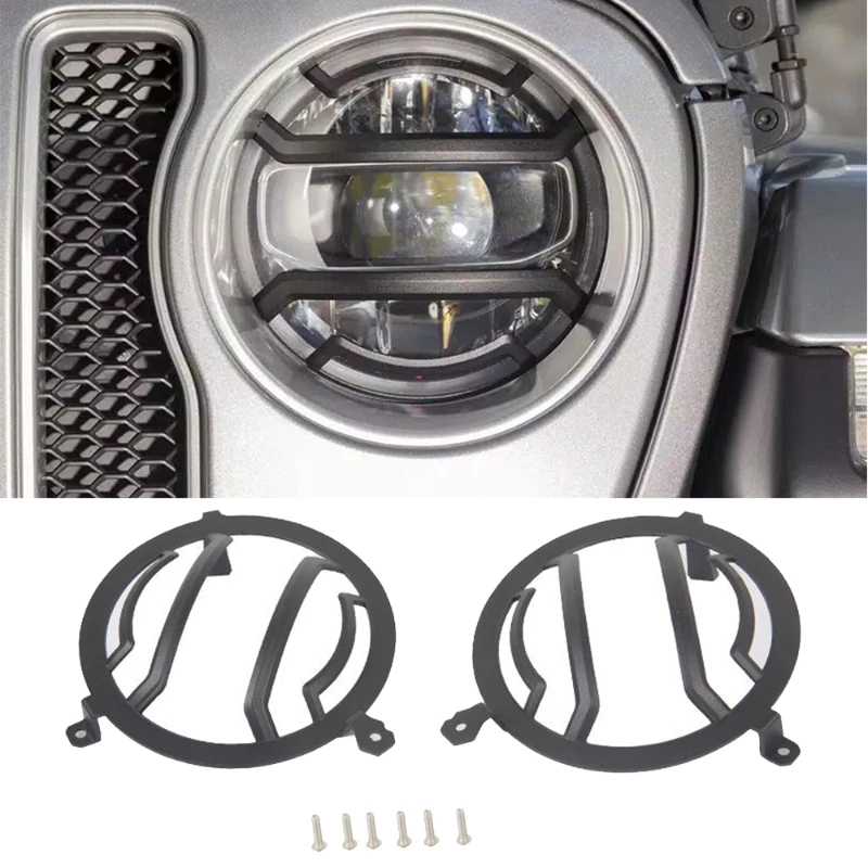2Pcs/set Car Front Headlight Lamp Guard Cover Trim Decor Lamp Hoods Protect Cover For Jeep Wrangler JL Gladiator JT 2018+
2Pcs/set Car Front Headlight Lamp Guard Cover Trim Decor Lamp Hoods Protect Cover For Jeep Wrangler JL Gladiator JT 2018+