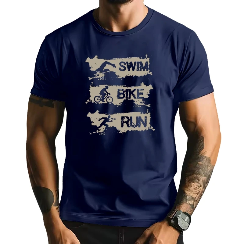 Funny Triathlon Swim Bike Run Triathlete T Shirts Graphic Cotton Streetwear Short Sleeve Birthday Gifts Summer Style T-shirt Men
Funny Triathlon Swim Bike Run Triathlete T Shirts Graphic Cotton Streetwear Short Sleeve Birthday Gifts Summer Style T-shirt Men