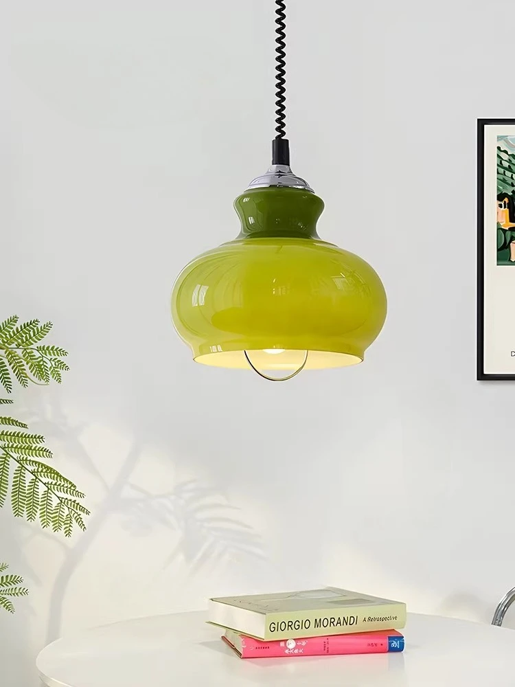 Retro Bauhaus Glass Pendant Light White Green Orange Glass Pendant Lamps Medieval Cream Style Bedroom Dining Table Chandelier
Retro Bauhaus Glass Pendant Light White Green Orange Glass Pendant Lamps Medieval Cream Style Bedroom Dining Table Chandelier