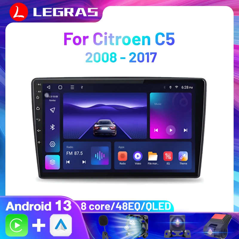 Авторадио, беспроводной Carplay, Android, авто, Android 13, Wi-Fi, GPS, 8 ядер, для Citroen C5 2008-2017, мультимедийный плеер, радио, Bluetooth
Авторадио, беспроводной Carplay, Android, авто, Android 13, Wi-Fi, GPS, 8 ядер, для Citroen C5 2008-2017, мультимедийный плеер, радио, Bluetooth