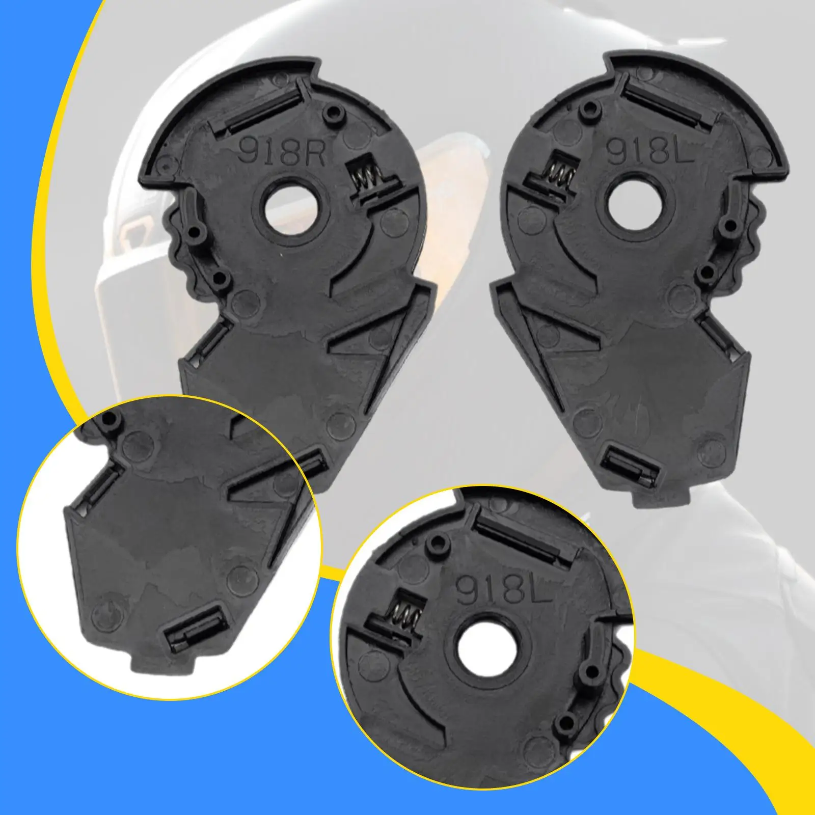 2x Helmet Base Repair Parts Easy to Install Helmet Accessories Professional Replace Parts Side Plate Helmet Visor Fixing Base
2x Helmet Base Repair Parts Easy to Install Helmet Accessories Professional Replace Parts Side Plate Helmet Visor Fixing Base
