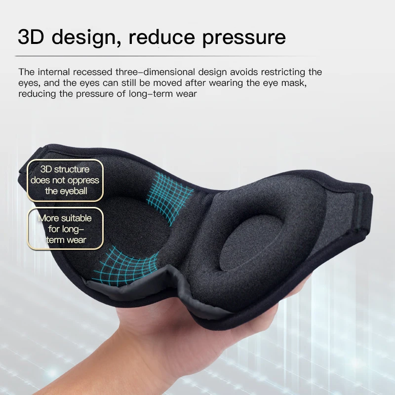 3D Sleep Mask Eyeshade Blockout Light Eyepatch Sleeping Mask for Eye Women Men Blindfold Nap Travel Relax Sleeping Aid Slaapmask
3D Sleep Mask Eyeshade Blockout Light Eyepatch Sleeping Mask for Eye Women Men Blindfold Nap Travel Relax Sleeping Aid Slaapmask