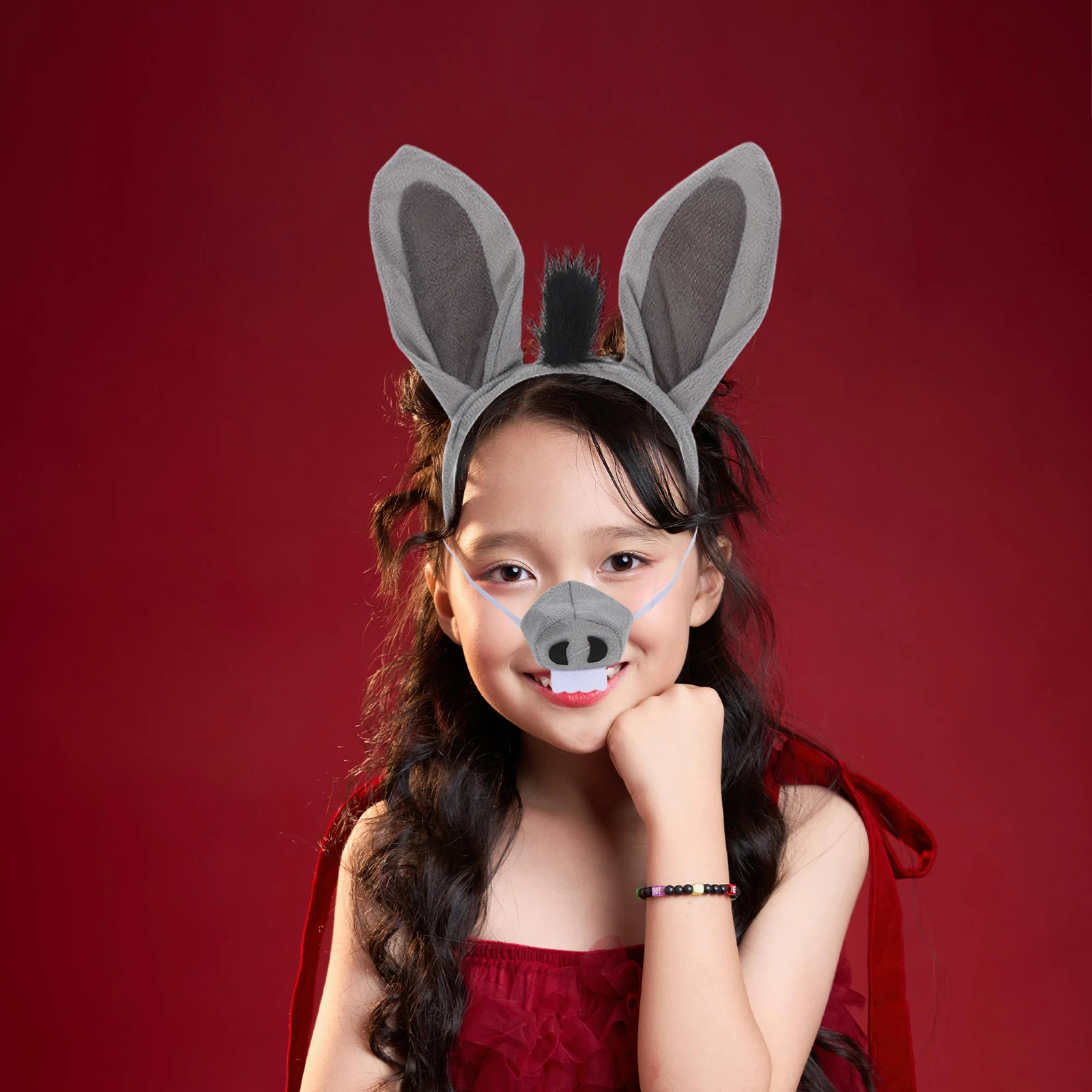 1 set Donkey Headband Donkey Ear Headbands Bowtie Nose Tail Hair Accessories Durable Costume Props Party Halloween School Plays
1 set Donkey Headband Donkey Ear Headbands Bowtie Nose Tail Hair Accessories Durable Costume Props Party Halloween School Plays