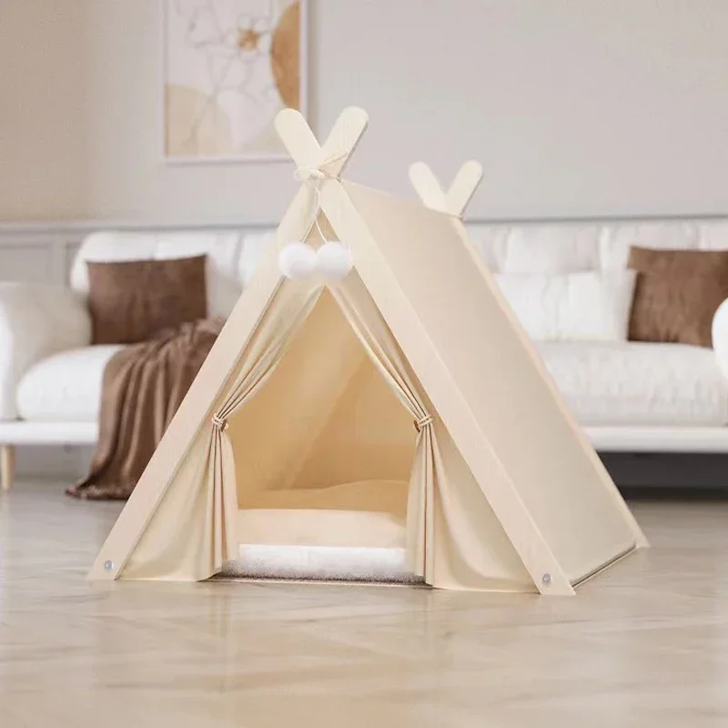 Pet cat's nest, kennel, universal in all seasons, warm in autumn and winter, pet tent nest type
Pet cat's nest, kennel, universal in all seasons, warm in autumn and winter, pet tent nest type