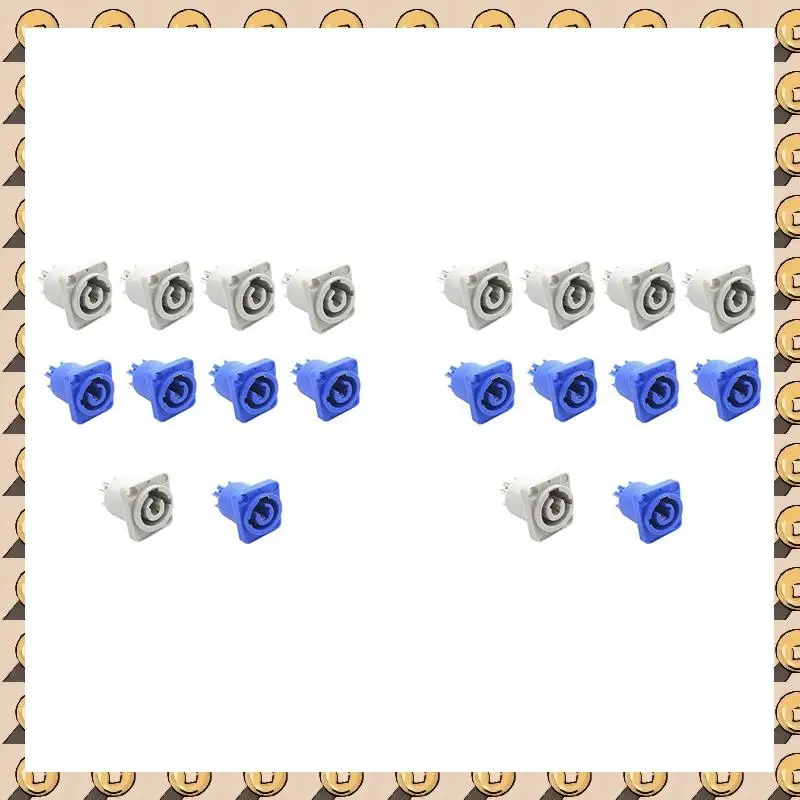 A003 20Pcs 3 PIN 20A 250V AC Powercon Connector Socket NAC3MPA-1 NAC3MPB-1 Output Connector Blue And Grey White
A003 20Pcs 3 PIN 20A 250V AC Powercon Connector Socket NAC3MPA-1 NAC3MPB-1 Output Connector Blue And Grey White