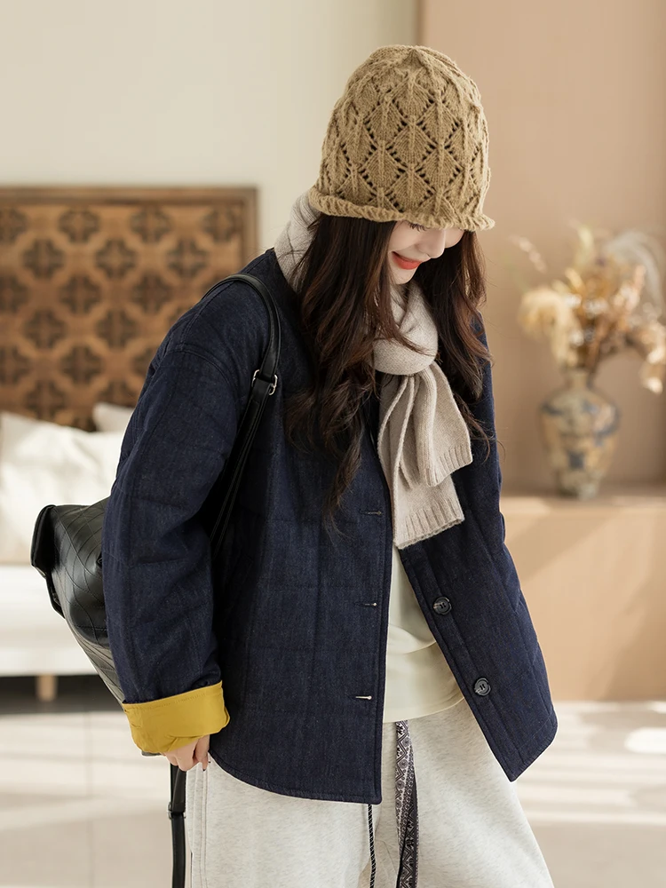 Женское хлопковое пальто Cus: модное, свободного кроя, с длинными рукавами, круглым вырезом, для осени и зимы, новинка
Женское хлопковое пальто Cus: модное, свободного кроя, с длинными рукавами, круглым вырезом, для осени и зимы, новинка